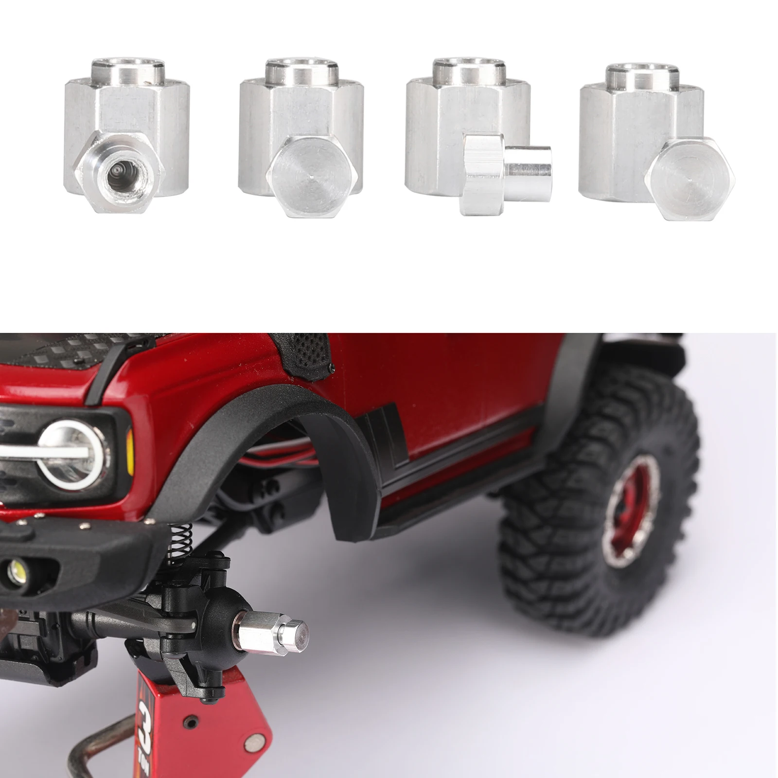 Kit De Luces LED Para Coches RC TRX4 Defender – Faros Delanteros, Traseros Y Luces De Advertencia Con Rock Lights Para Escala 1/10
