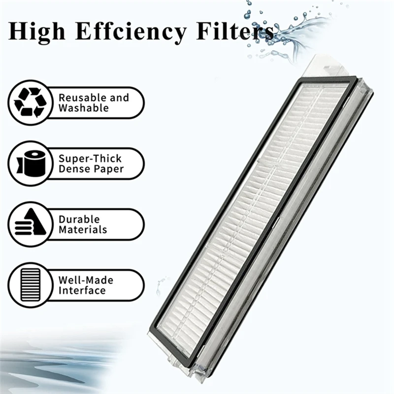 Kit di accessori 23 pezzi per Roborock S8 Maxv Ultra G20s aspirapolvere doppio rullo spazzola filtro spazzola laterale Mop sacchetti per la polvere