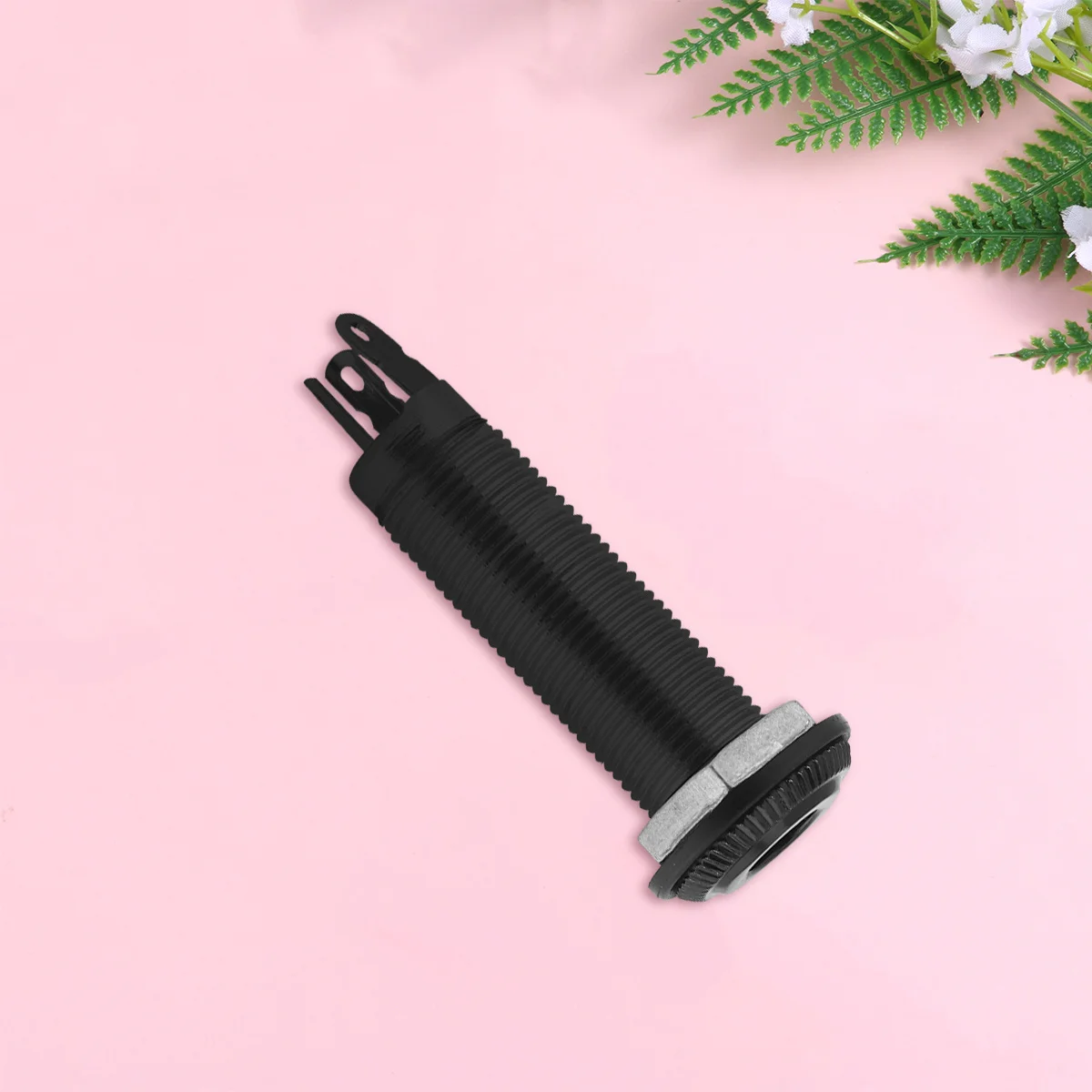 

1Pcs Black Guitar End Pin Jack Plug-in Compact Endpin Socket Plug Replacement for Electric Acoustic Bass End Pin Jack