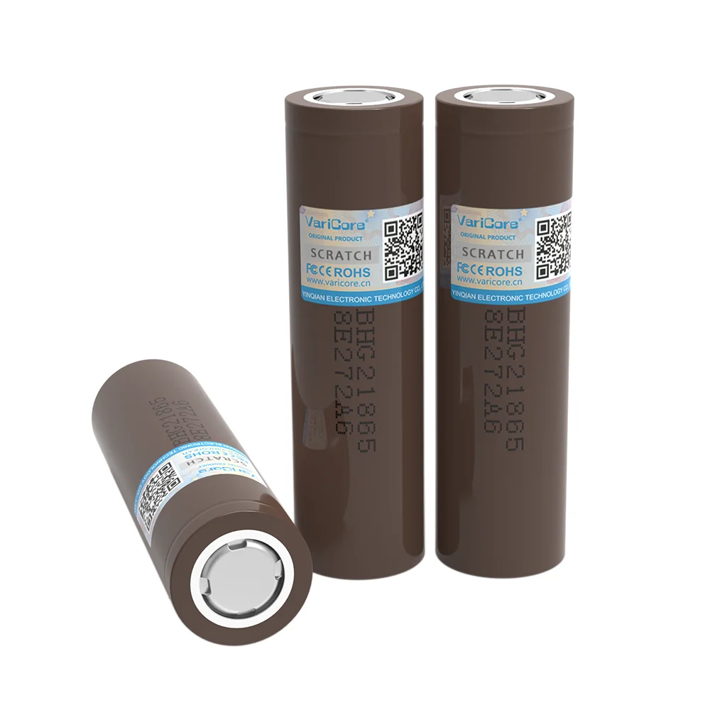 Hot VariCore new HG2 18650 3000mAh battery 18650HG2 3.6V discharge 20A dedicated For hg2 batteries Flat head + DIY Nickel