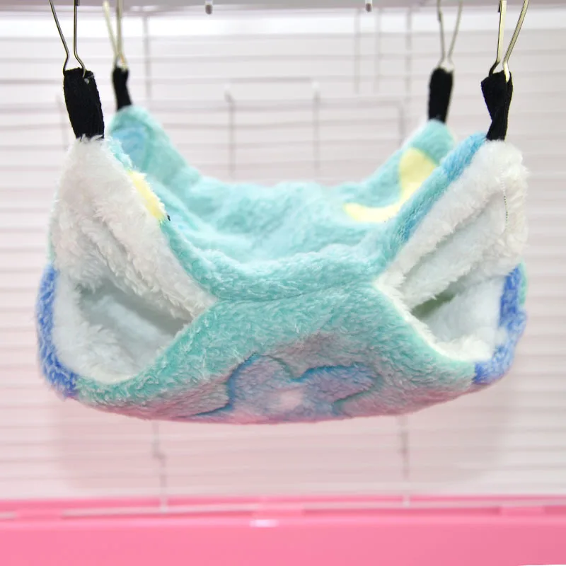 

Hamster Hammock Honey Bag Flying Squirrel Warm Double-layer Laminated Hammock Hanging Squirrels Sleeping Bag Pet Supplies