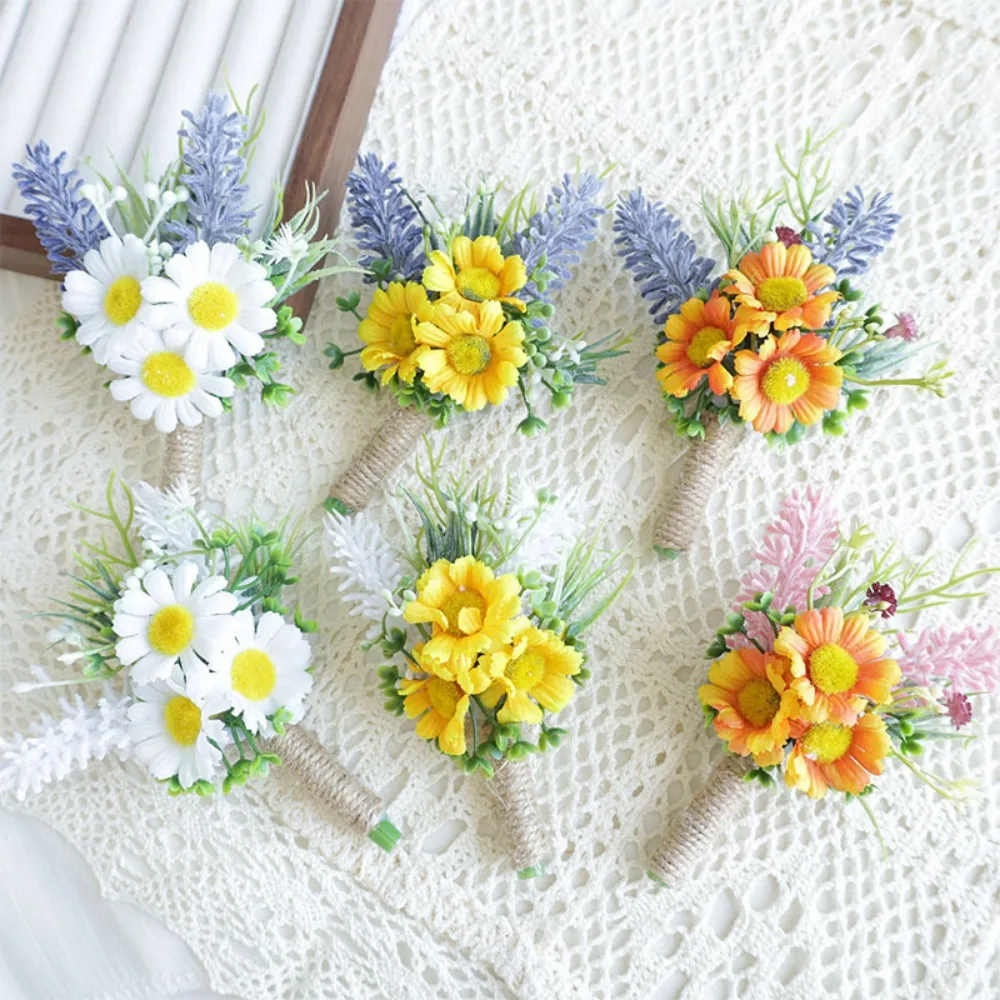 

Cute Artificial Flowers Simulated Daisy Wedding Floral Arrangement Valentine's Day Supplies