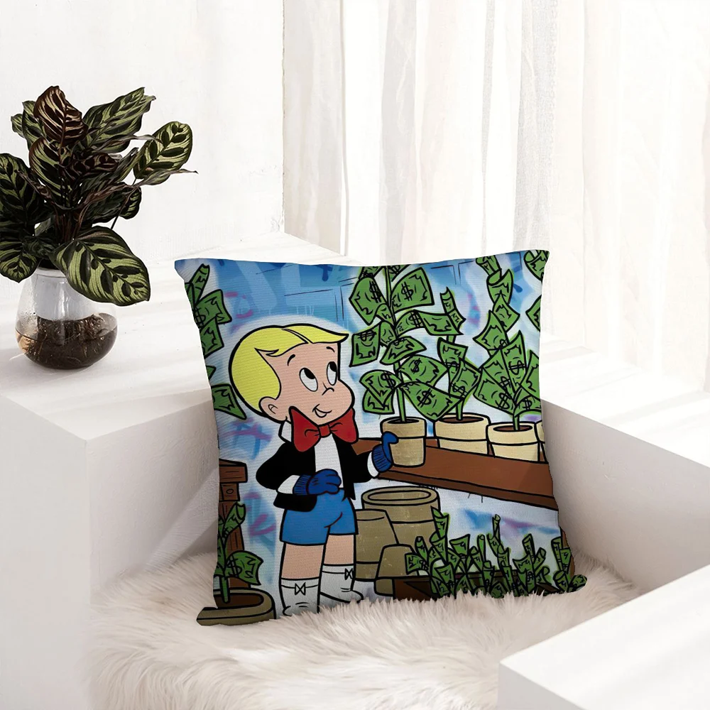 

Cartoon A-Alec M-Monopoly R-RichES Pillow Case Plush Fabric Soft Pillowcase Double Sided Print Cushion Cover Throw Pillow Cover