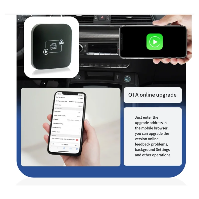 Wireless Carplay Android Auto Wireless Magic Box Streaming Device For Car Carplay Ai Box Android 13 System Multimedia Durable