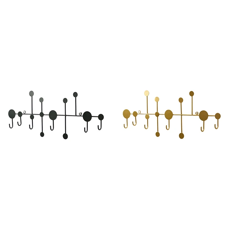 Punch-Free Decorative Dressing Room Coat Rack Hook Entrance Key Rack Storage Entrance Wall Mount-A84M