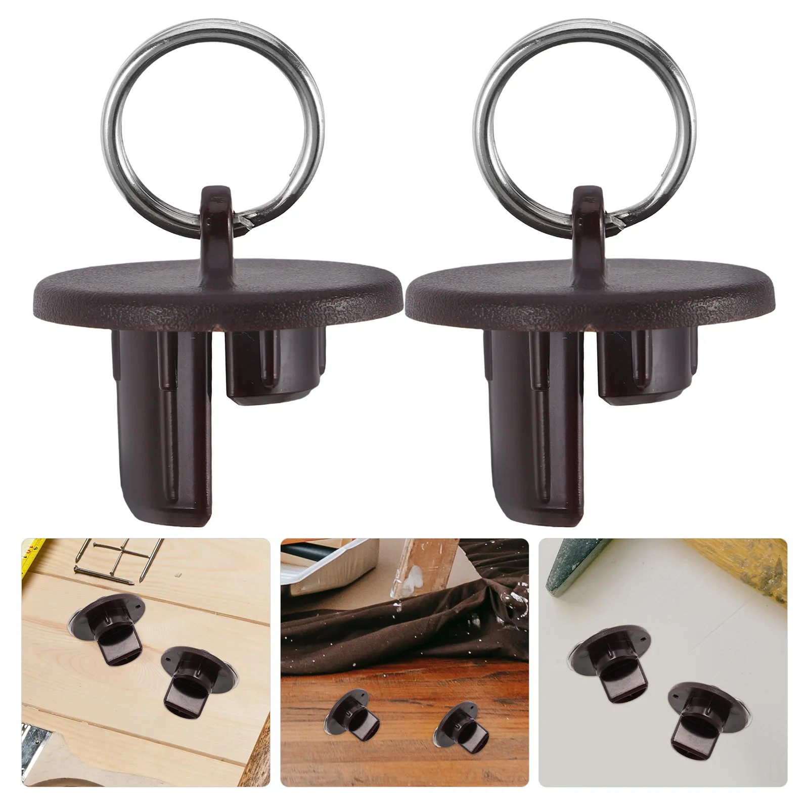 2Pcs Roller Shade End Caps Secure Fit Plastic End Plugs for Outdoor Blinds Replacement Parts Curtain Tube Caps Roller Shutter