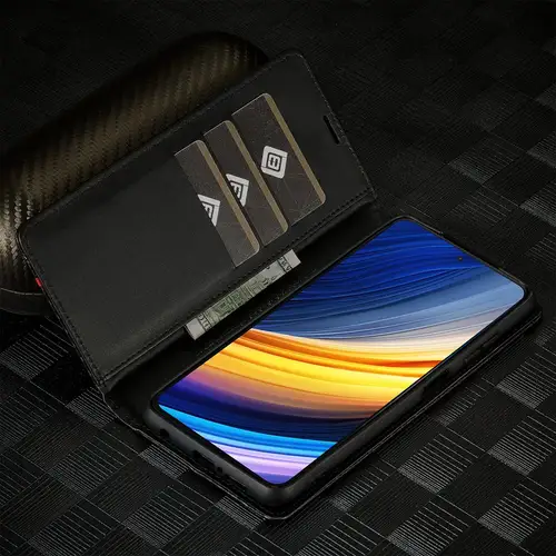 Magnetic Case For Xiaomi POCO X3 Pro Case Leather Classic Black Luxury Flip Cover For Xiaomi Poco X3 NFC X3Pro X 3 Wallet Case - Image 4