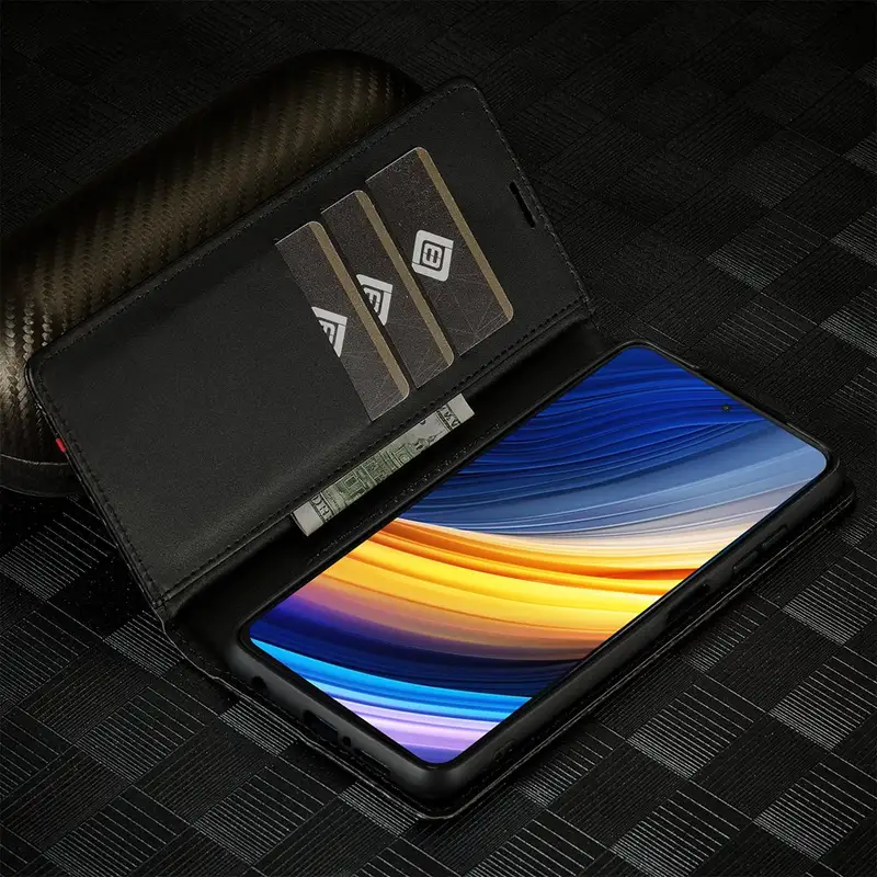 Magnetic Case For Xiaomi POCO X3 Pro Case Leather Classic Black Luxury Flip Cover For Xiaomi Poco X3 NFC X3Pro X 3 Wallet Case - Image 4