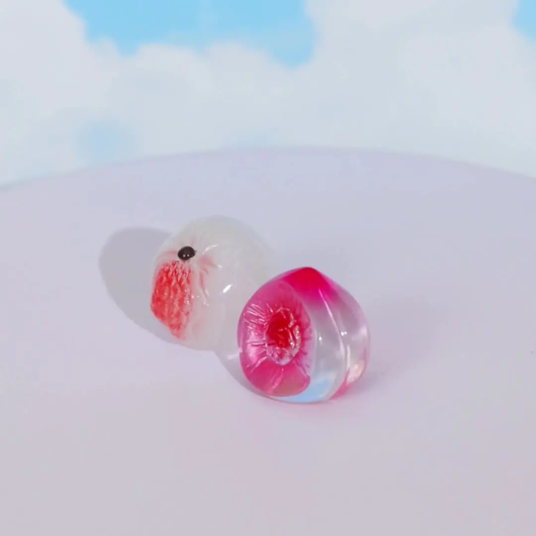 

Miniature Resin Fruit Ornaments: Lychee, Pomegranate, Pineapple, Peach DIY Craft Decorative Miniature Pieces