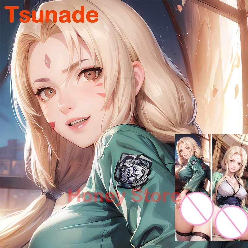 

Двусторонняя наволочка Dakimakura Tsunade, наволочка для тела