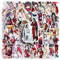 10/58Pcs Anime Tian Guan Ci Fu Cute Stickers Heaven Official Blessing Hua Cheng Xie Lian Cosplay Sticker for Laptop Skateboard