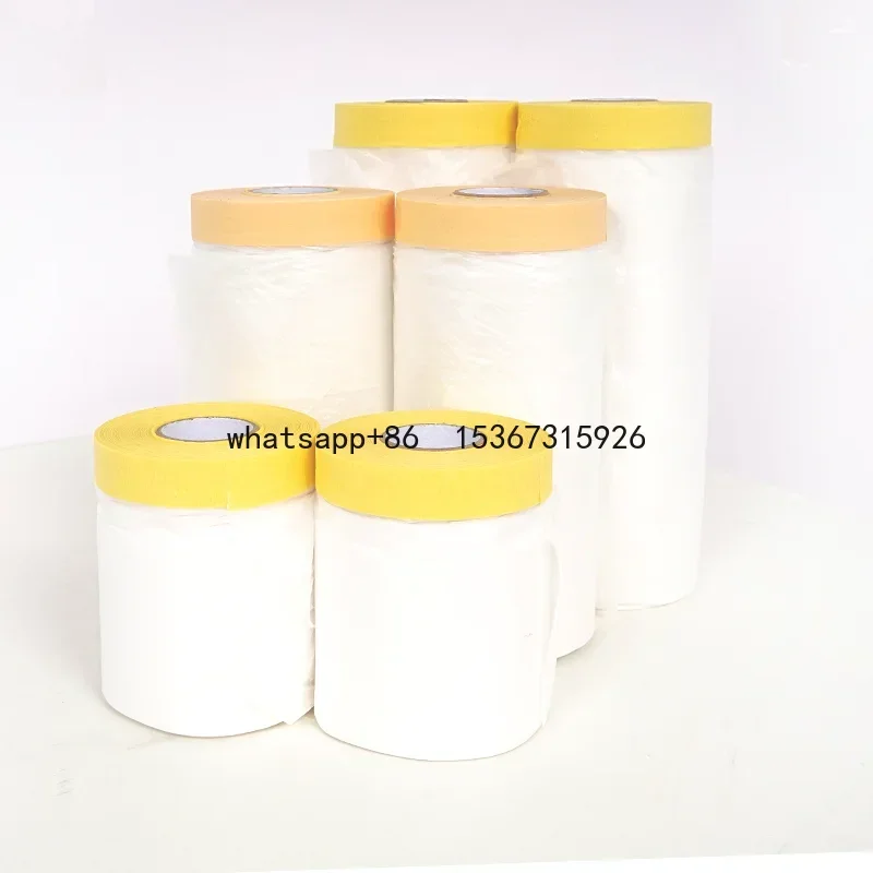 Soft Plastic Masking Film for Painting Dustproof Translucent Assorted Masking Paper for Automotive Furniture Sheet Covering