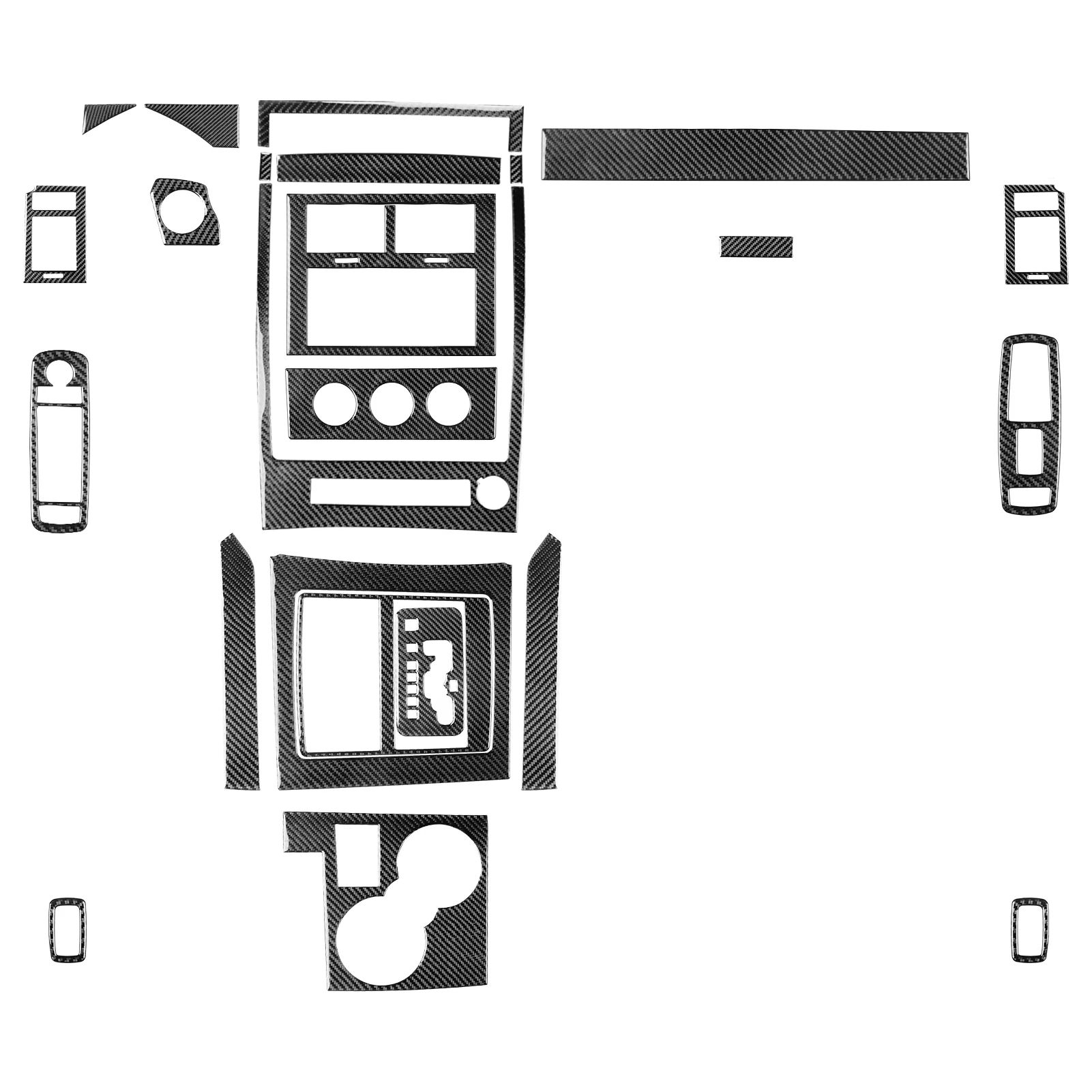 

carbon fiber Interior Trim sticker for jeep Liberty 2008 2012Practical Good quality