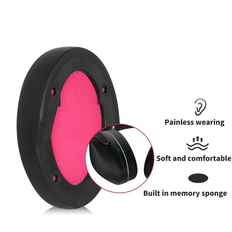 ROG Strix Go 2.4 헤드셋 이어패드를 위한 편안한 교체용 이어 쿠션으로 소음 차단 및 장시간 청취 K1KF 향상