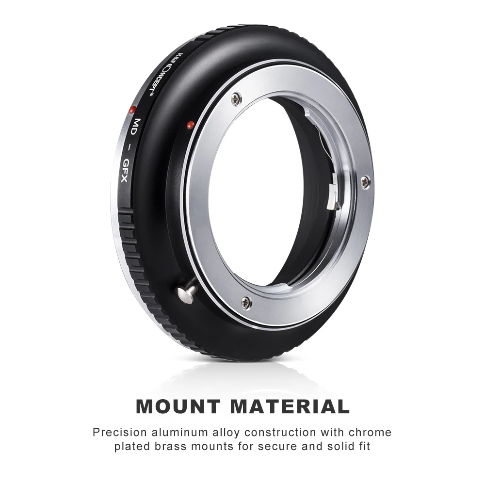 K&F Concept Lenses Adapter for Minolta MD Series Lenses to Fuji GFX Mount Camera Lens Adapter Ring DSLR Accessories Brand New