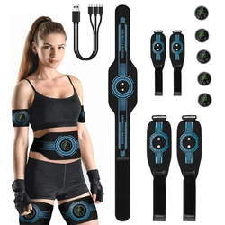 Smart EMS Muscle Stimulator Abs Trainer Abdominal Toning Belt Muscle Toner Body Slimming Weight Loss Home Gym Fitness Equiment