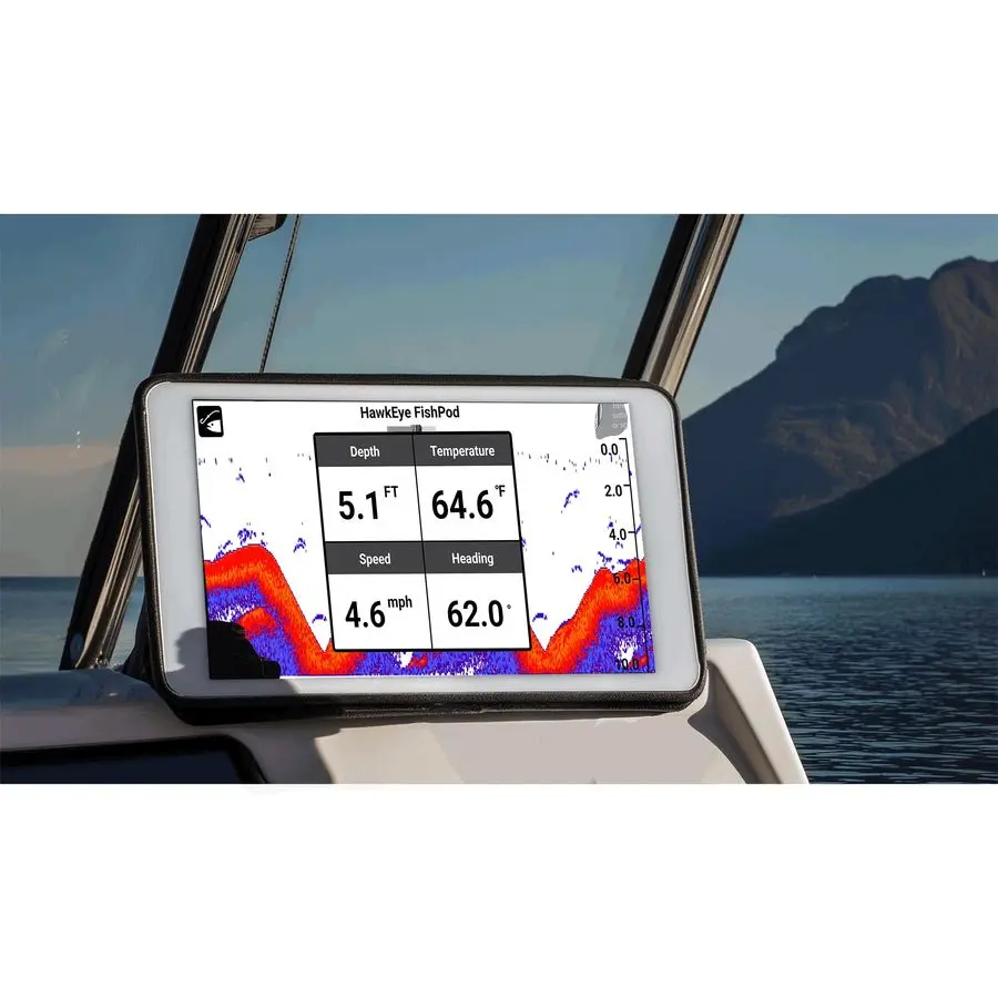 FISHPOD 10BX Boat Mount Bluetooth Fish Finder with AI Technology