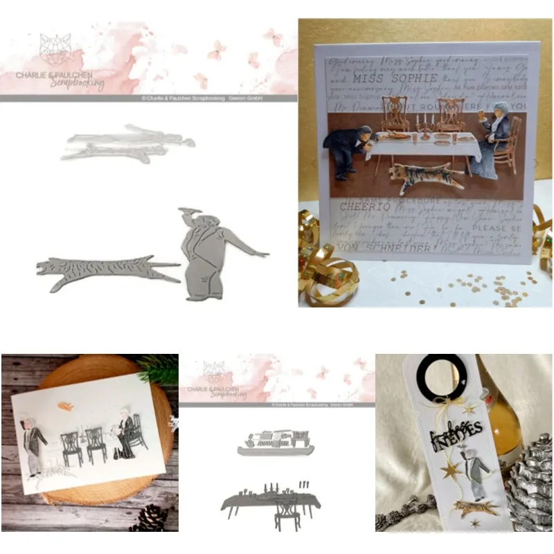 النمر يشغل قطع معدنية برية يموت Slimline أساسيات الخردة حجز بطاقة الاستنسل قطع يموت DIY بها بنفسك اليدوية بطاقة الحرفية #1