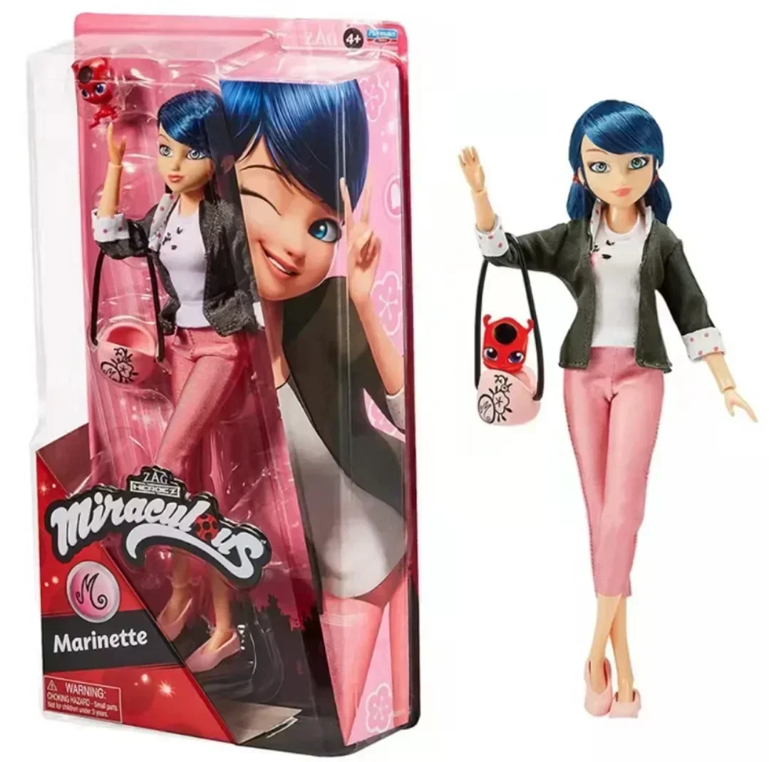 Palymates Miraculous Ladybug Cat Noir Marinette Queen Bee Rena Rouge Cartoon Doll Gift Toy Model Anime Figure Collect Ornaments