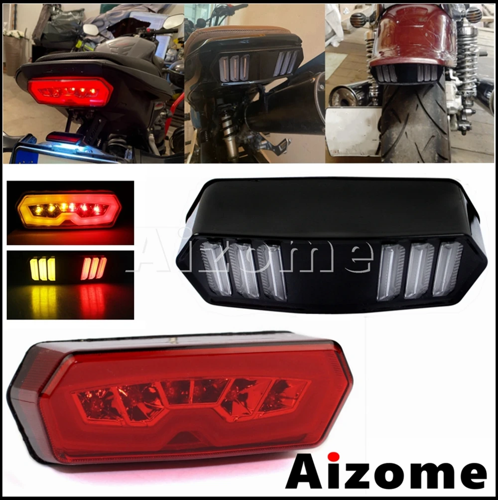Luz trasera LED integrada para motocicleta, señal de giro, lámpara trasera, luces de freno para Honda MSX /Grom 125 CBR CB 650F CTX 700N 13-16