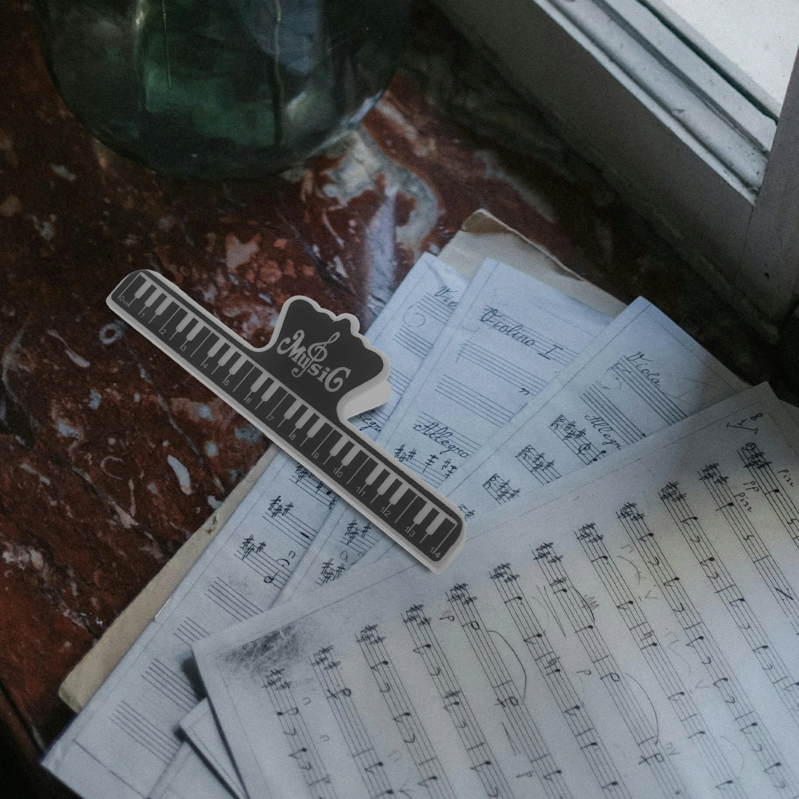 

Piano Clip Paper Music Score Holder Clips Holder Large Binder Paper Clips Sheet Music Score Stabilizer Retainer Folder
