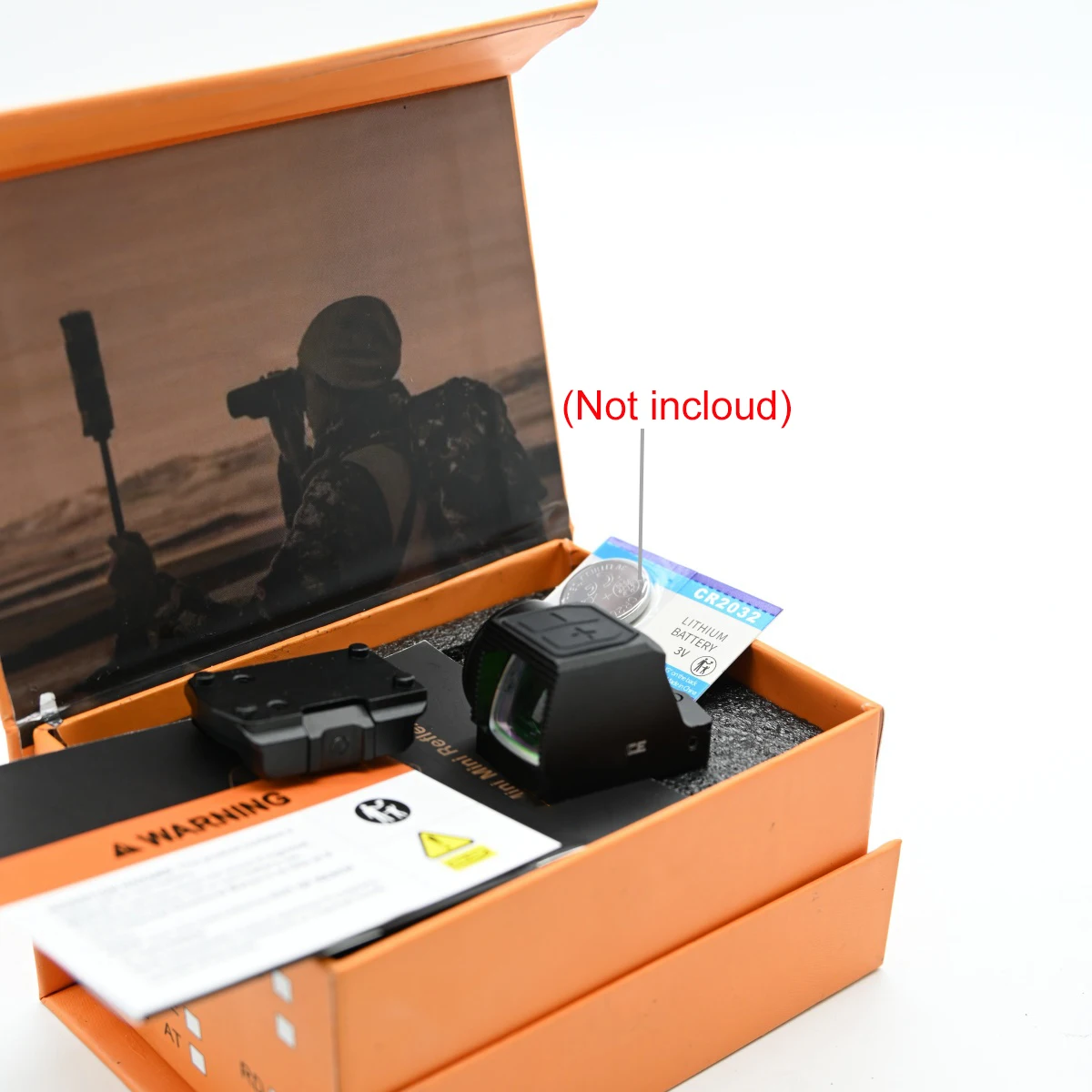 NEW EFLX-CE Mini Enclosed Red Dot Sight Holographic 14mm Hole RMSC DDP Footprint with 20mm Bracket with Motion Sensing