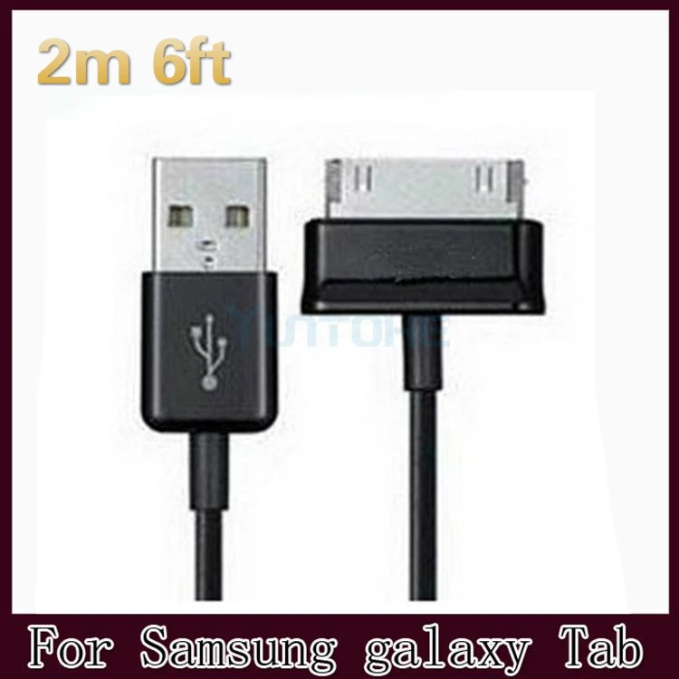 

300pcs/lot 2m 6ft USB Data Charger Charging Cable For Samsung for Galaxy Tab 2 3 Note 10.1 GT-N8000 N8010 P1000 P7510 N8000