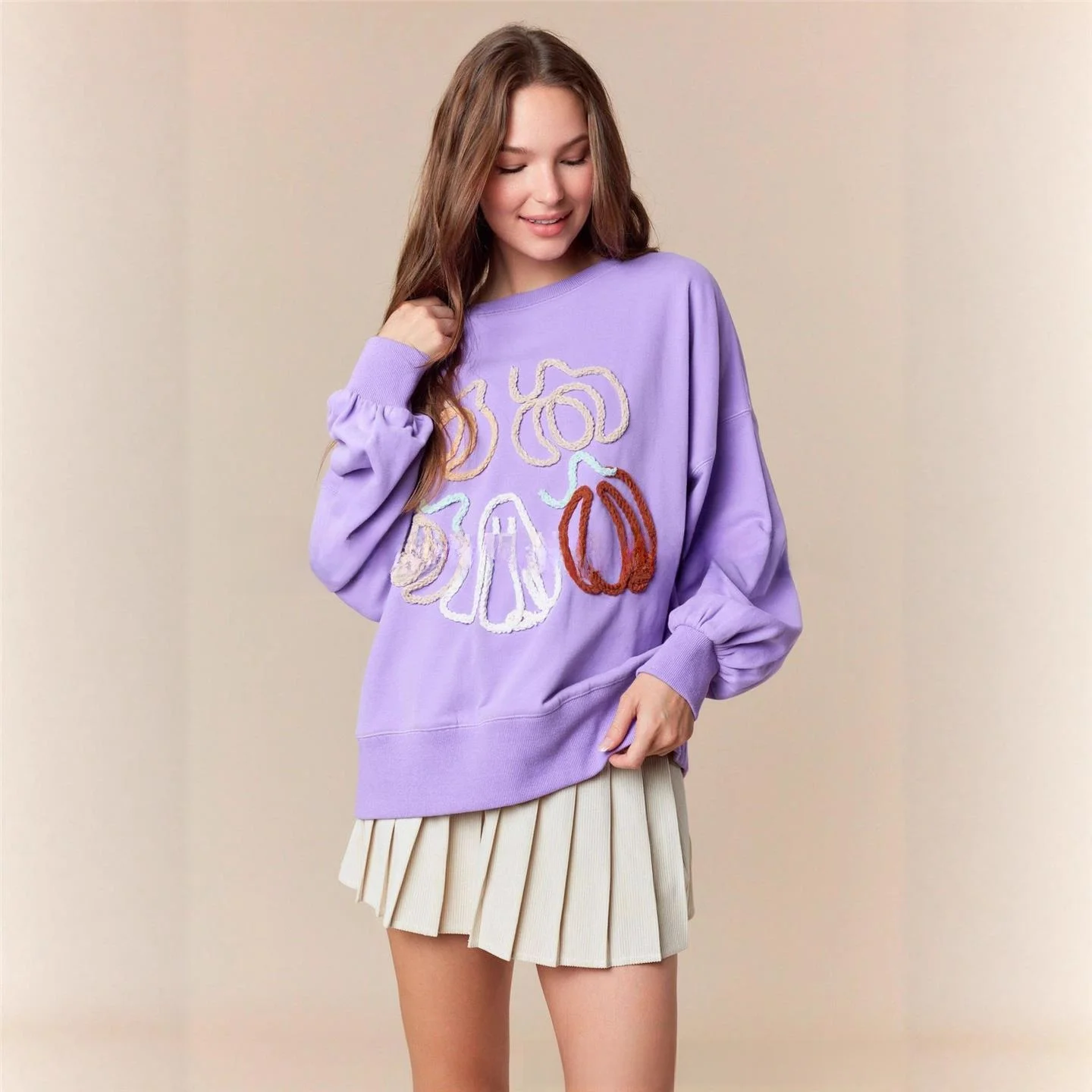 الخريف الشتاء المرأة طويلة Sve سبليت الجنس الدكتور شاطئ Vaion لوين التطريز عادية مريحة تناسب البلوز العلوي #4