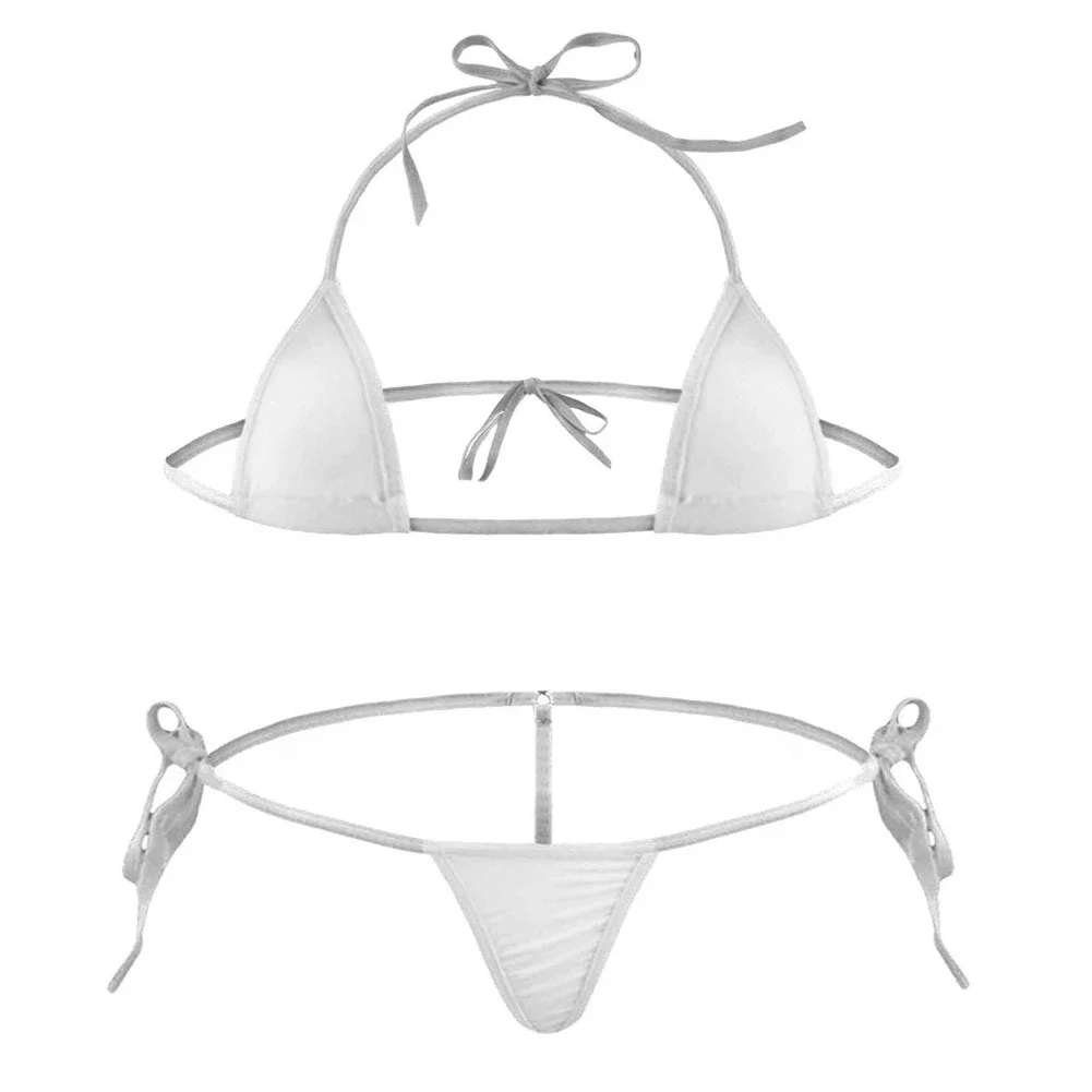 Bikinis brasileños para mujer, traje de baño de dos piezas con Tanga, conjunto de Bikini con sujetador y Tanga, ropa interior Sexy de Victoria, lencería 2024