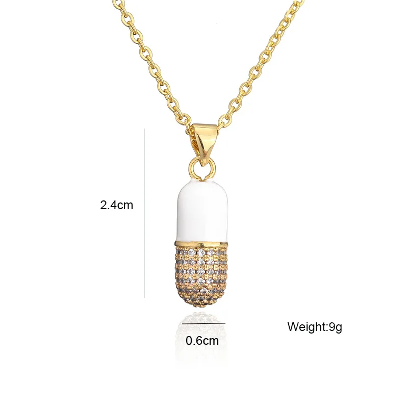 New INS Design Secret Pill Pendant Necklaces For Women Girls,Stainless Steel Chain,Daily Party Jewelry Birthday Gift