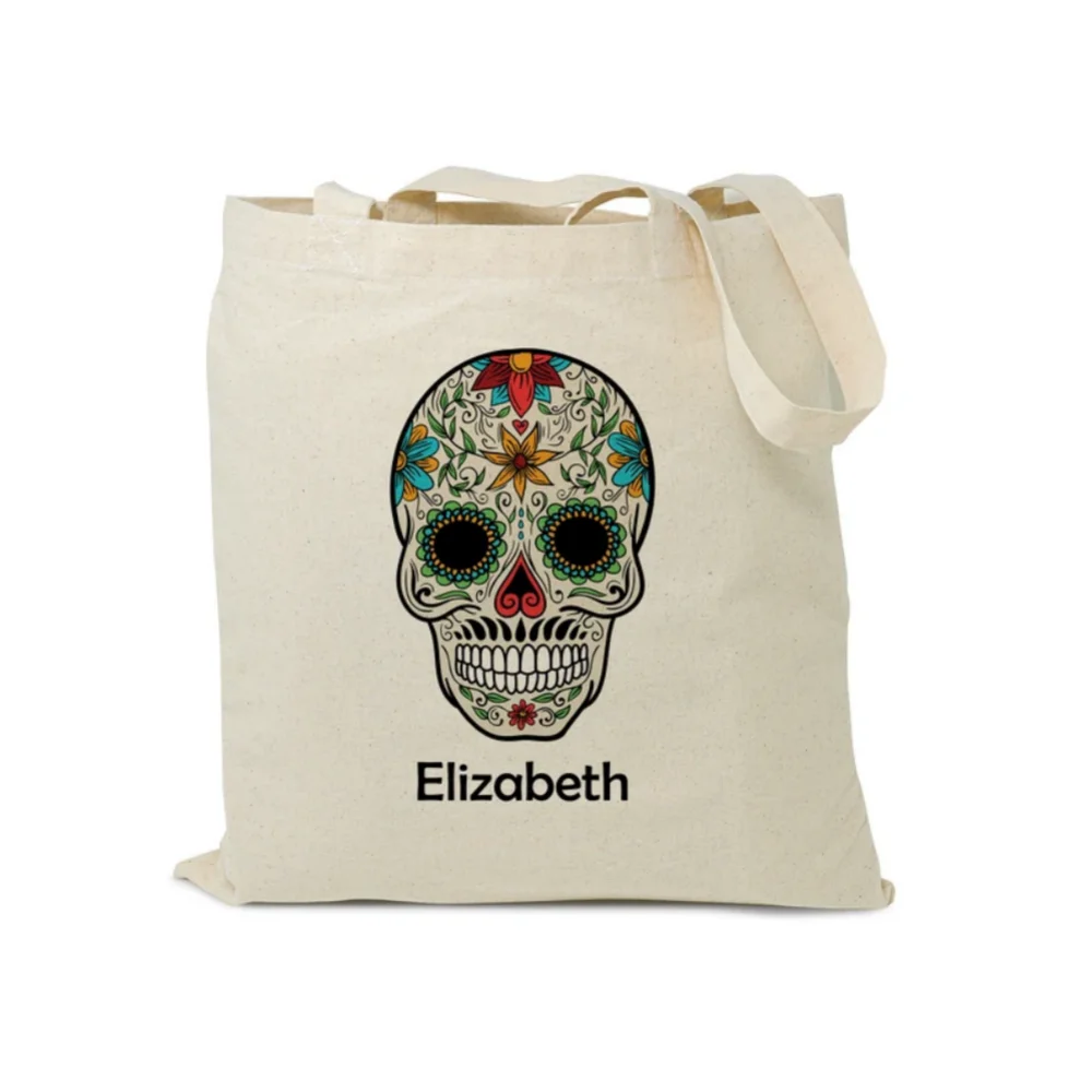 حقيبة حمل الهالوين المخصصة، حقيبة خدعة أو علاج ذات اسم مخصص