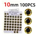 100 piezas doradas de 10 mm