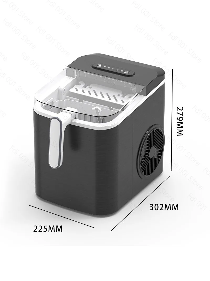 Household fast ice machine Small automatic round ice cube dormitory Commercial ice shaver Smoothie large capacity