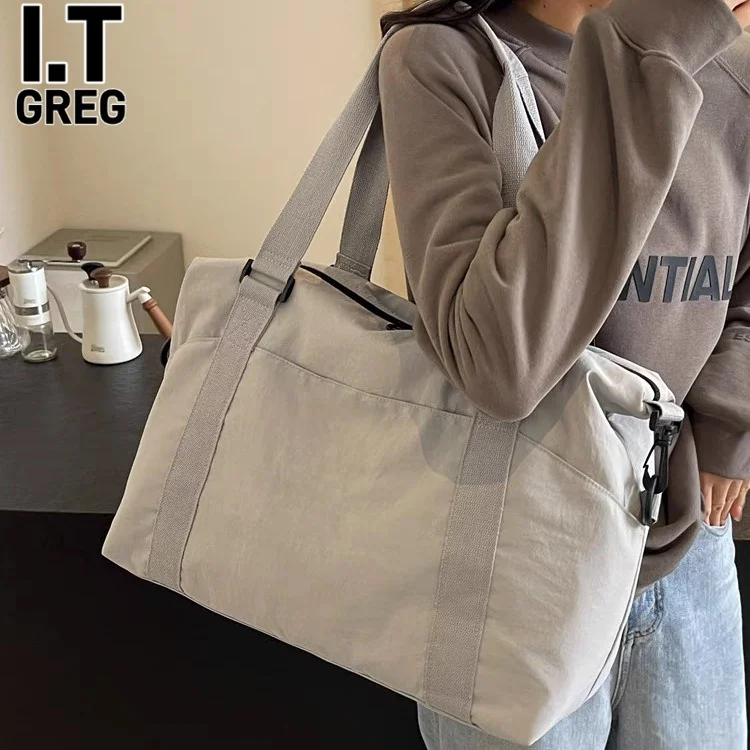 

Lightweight Waterproof Large Capaci Ladies Handheld Travel Bag Leisure Sports Fitn Bag I.TEG Faion Travel Bag