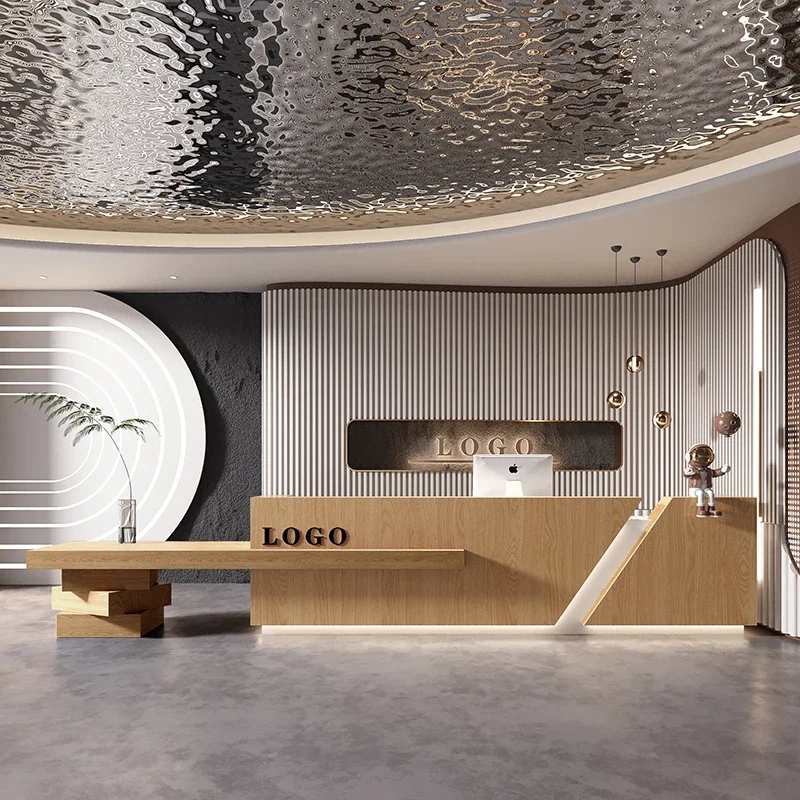 

Front Desk Cash Reception Desk Restaurant Counter Store Cabinet Reception Desk Luxury Cashier Table Empfangstheke Bar Furniture