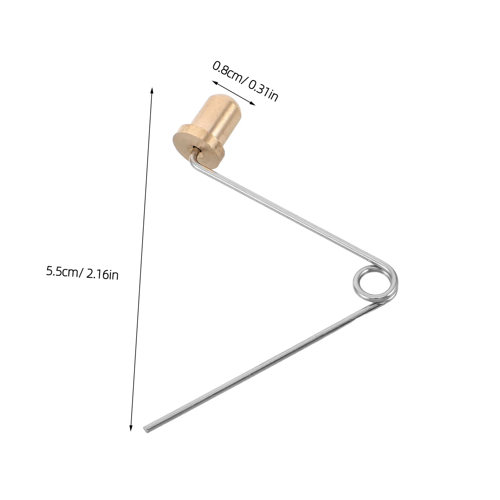 8Pcs V-Shaped Locking Spring Clips Copper Push Button Pin Spring for Fishing Tackle Chair Leg Repair Stable Outdoor Stool