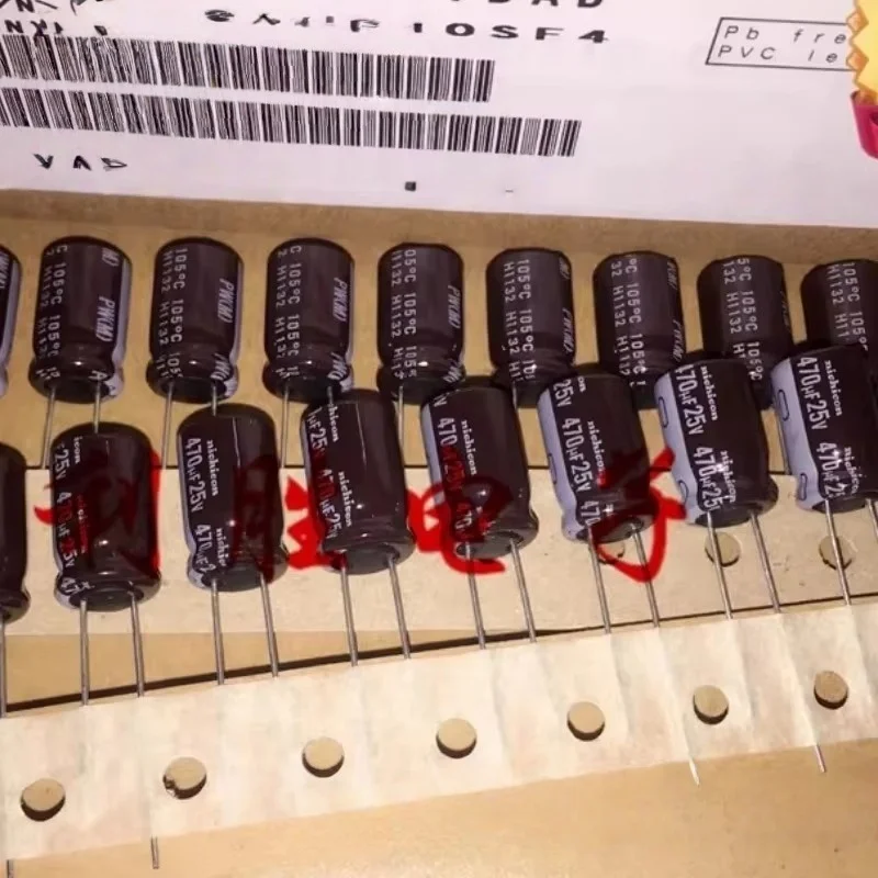 20PCS original 470UF 25V capacitor 25V 470UF 10X16 PW high frequency low resistance