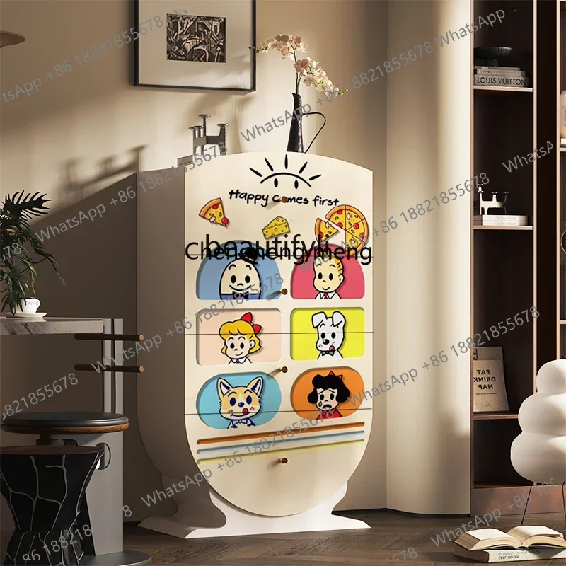 Hot sales  Modern letter four-chest cabinet design special-shaped cabinet, drawer, locker, household decorative cabinet