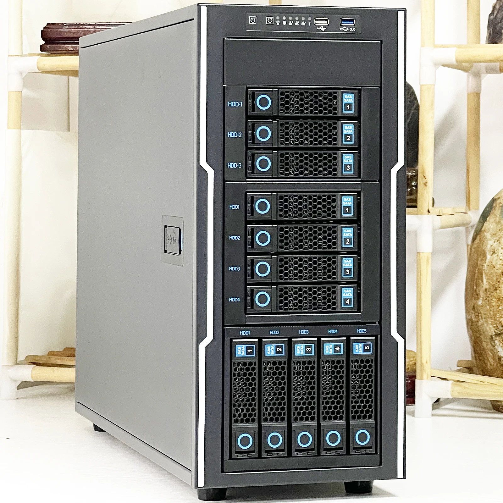 ZhenLoong Optical Drive Hot Swappable Hard Disk Module Chassis Storage Expansion 5.25 "a 3.5" HDD Hot-swap Cage Adapter