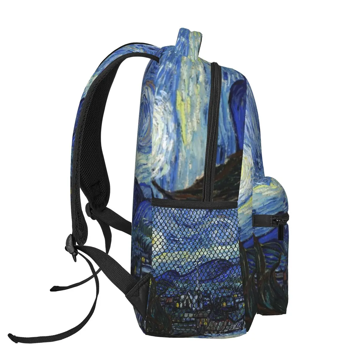 Mochilas de noche estrellada Van Gogh, mochila para niños y niñas, mochilas escolares para niños, mochila de viaje de dibujos animados, bolso de hombro de gran capacidad