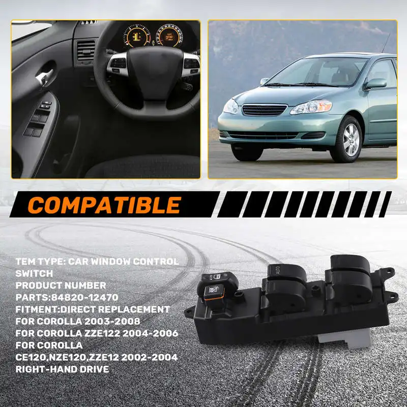 

Multi-Purpose Upgraded Car Window Switch 84820-12470 for