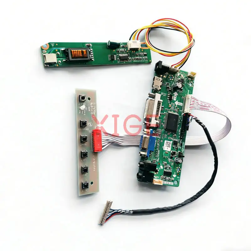

Controller Drive Board Fit LQ133K1LA4A LQ133K1LD4B LQ133K1LA04 B133EW01 1-CCFL 1280*800 LVDS-20Pin 1280x800 VGA+DVI+HDMI Kit DIY