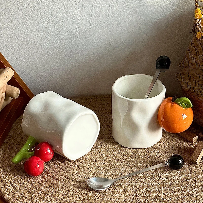 260 Ml Creative Ceramic Mug Fruit Shape Handle Coffee Cup Girl Birthday Gift Exquisite Home Breakfast Milk Oatmeal Cups