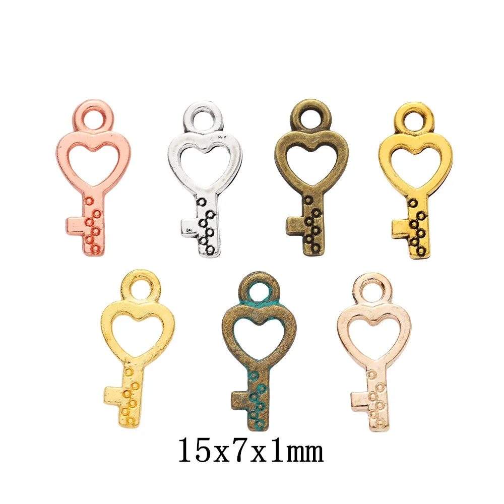 

180pieces (key) vintage zinc alloy charm metal pendant DIY jewelry discovery making accessories 1850