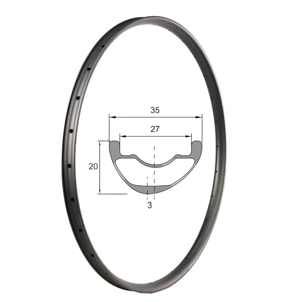 

700c Carbon Fiber Road Bike Rim 45mm Depth 21mm Width Tubeless Ready Clincher Disc Brake Wheelset for Cruisers V Brake System