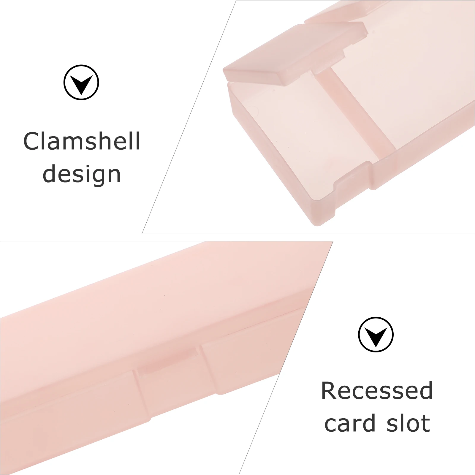 

6Pcs Plastic Box Multifunction Stationery Cases Plastic Pencil Box Translucent Pen Holder Long Time Use Student