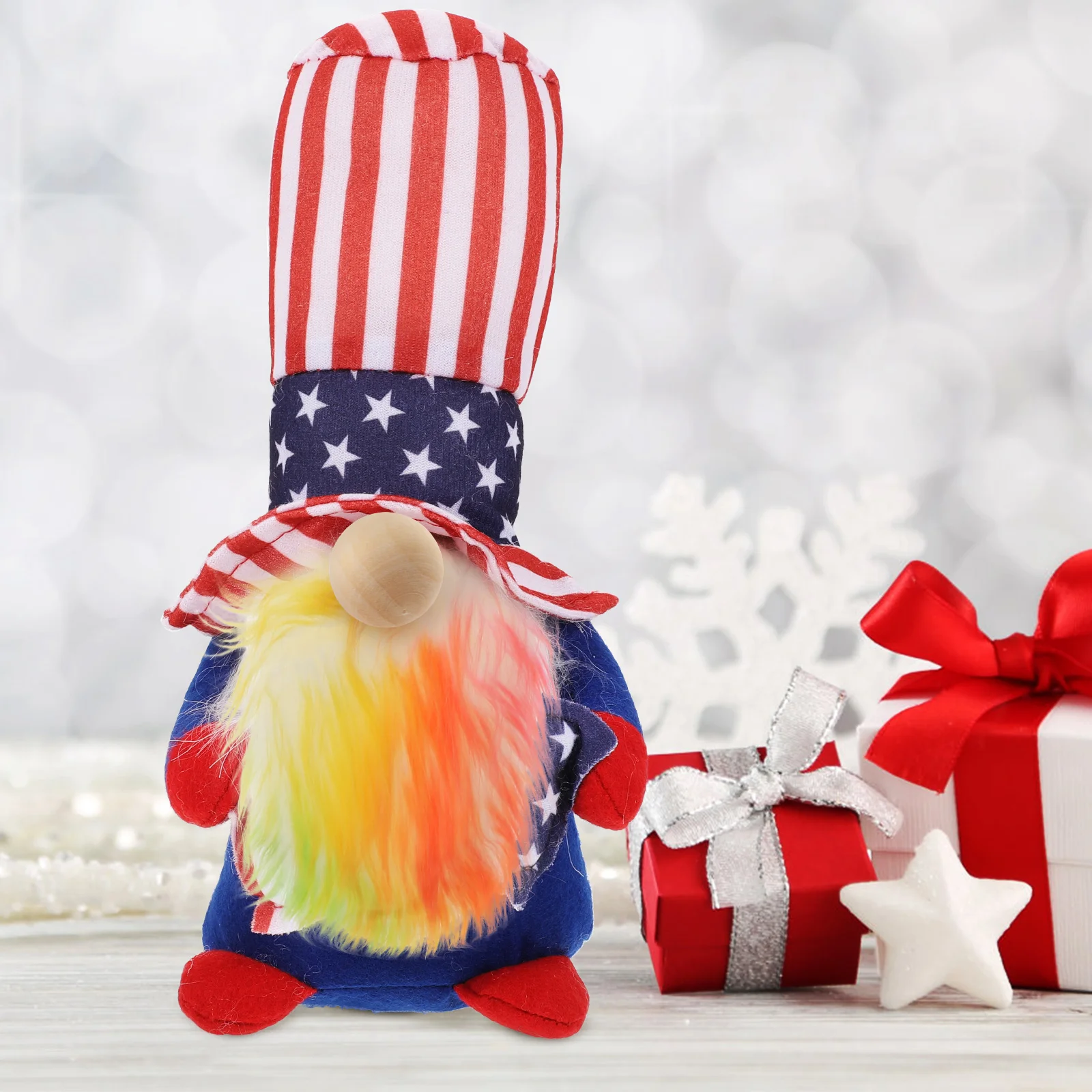 

1Set Fake Beard with Wooden Beads for DIY Gnome Making Craft Kits Festive Decoration Accessories Creative Home Craft Projects