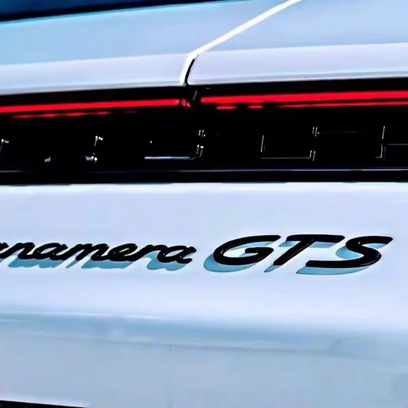 Metal 3D GTS Car Stickers English Letter Car Rear Emblem Fender Side Rear Tail Trunk Badge Decal Accessories