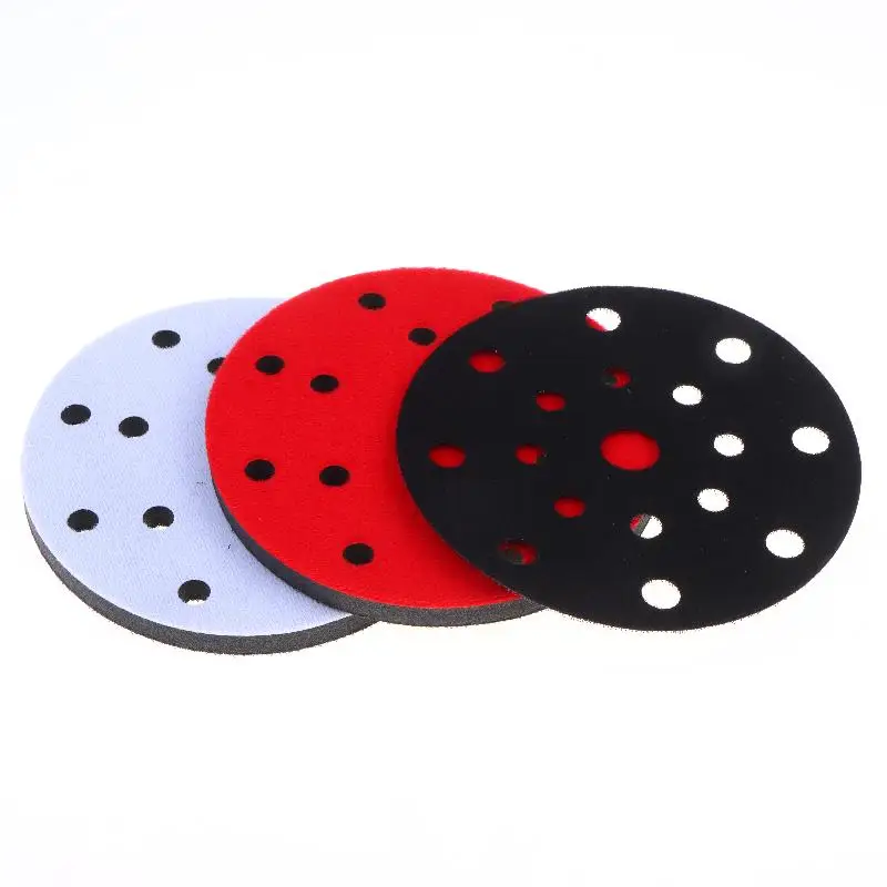 6Inch Sponge Buffer Pad Dry Grinding Machine 15 Holes Pneumatic Dry Grinding Head Soft Pad Self-adhesive Grinding Machine Tray P