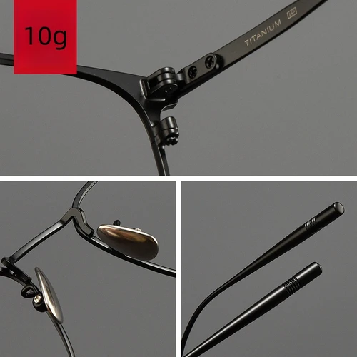 Imagen 2 del producto FIRADA, gafas cuadradas cómodas a la moda, gafas Vintage de titanio puro, gafas graduadas ópticas, montura para hombres 30020-C